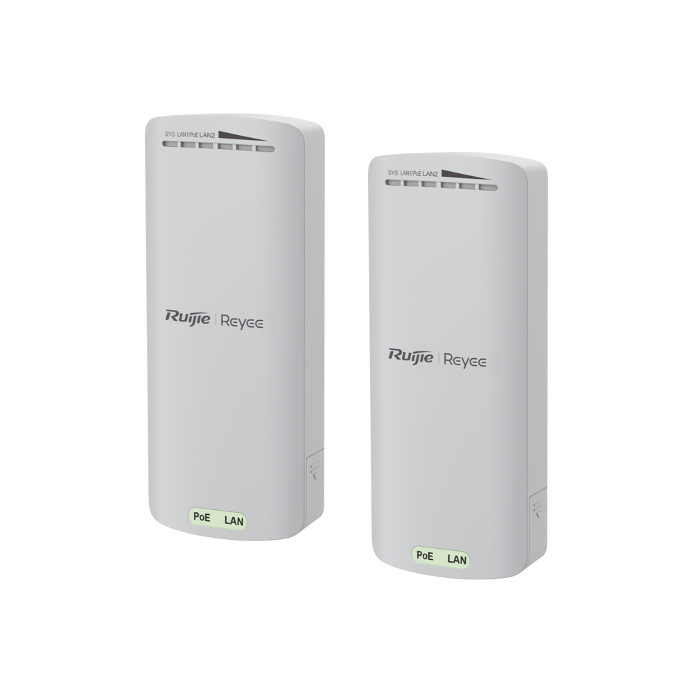 Kit Enlace Inalámbrico Recomendado para Elevadores, hasta 500m o 125 pisos, Preconfigurado, Ajuste Automático, Hasta 300 Mbps, Doble Puerto LAN