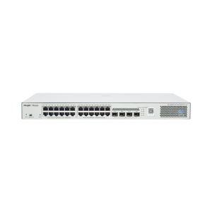 Switch Administrable L2 PoE+ hasta 370W, 24 Puertos Eth 1G, 4 puertos SFP 1G, Administración Remota en la Nube.