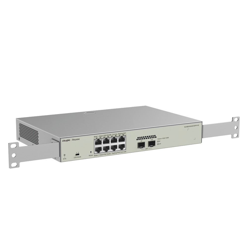 Switch Administrable PoE Capa 2 con 8 puertos Gigabit PoE 802.3af/at + 2 SFP para fibra 1Gb, gestión gratuita desde la nube, 125w - Image 2