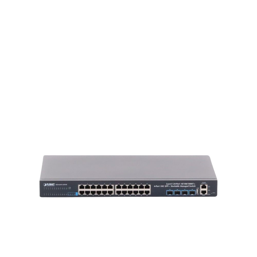 Switch Administrable Capa 3, 24-Puertos 10/100/1000T + 4-Puertos 10G SFP+, Apilable - Image 2