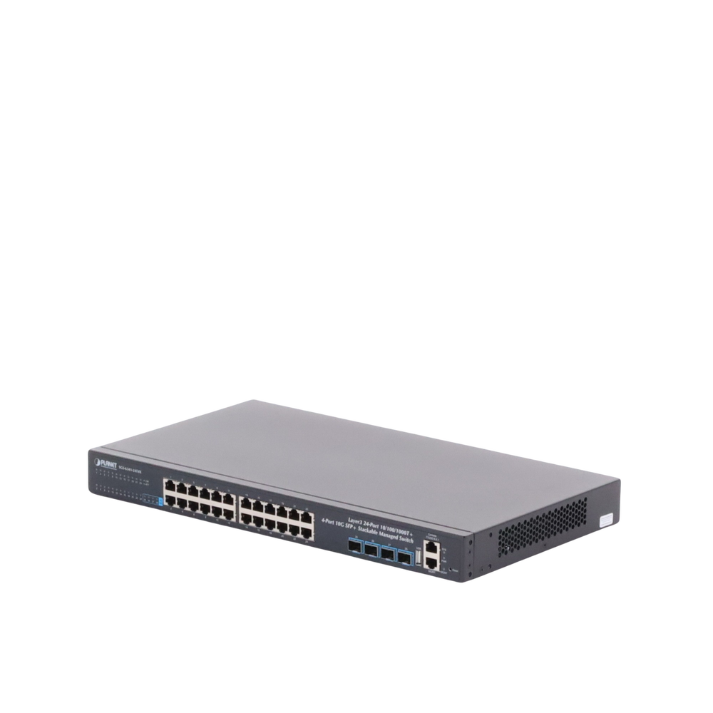 Switch Administrable Capa 3, 24-Puertos 10/100/1000T + 4-Puertos 10G SFP+, Apilable - Image 3