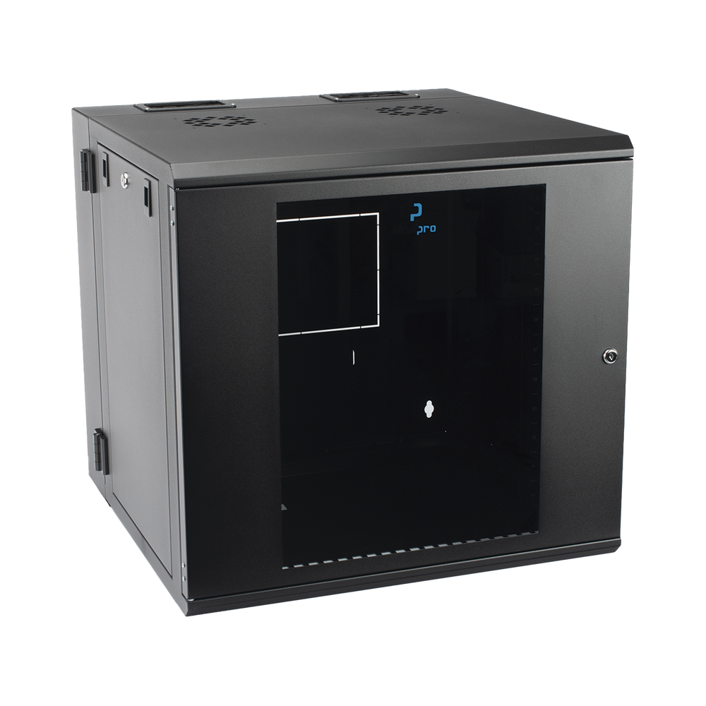 Gabinete Abatible de Pared (Con Marco Trasero) con Rack 19" de 12 Unidades. Ventana de Cristal Templado. - Image 3