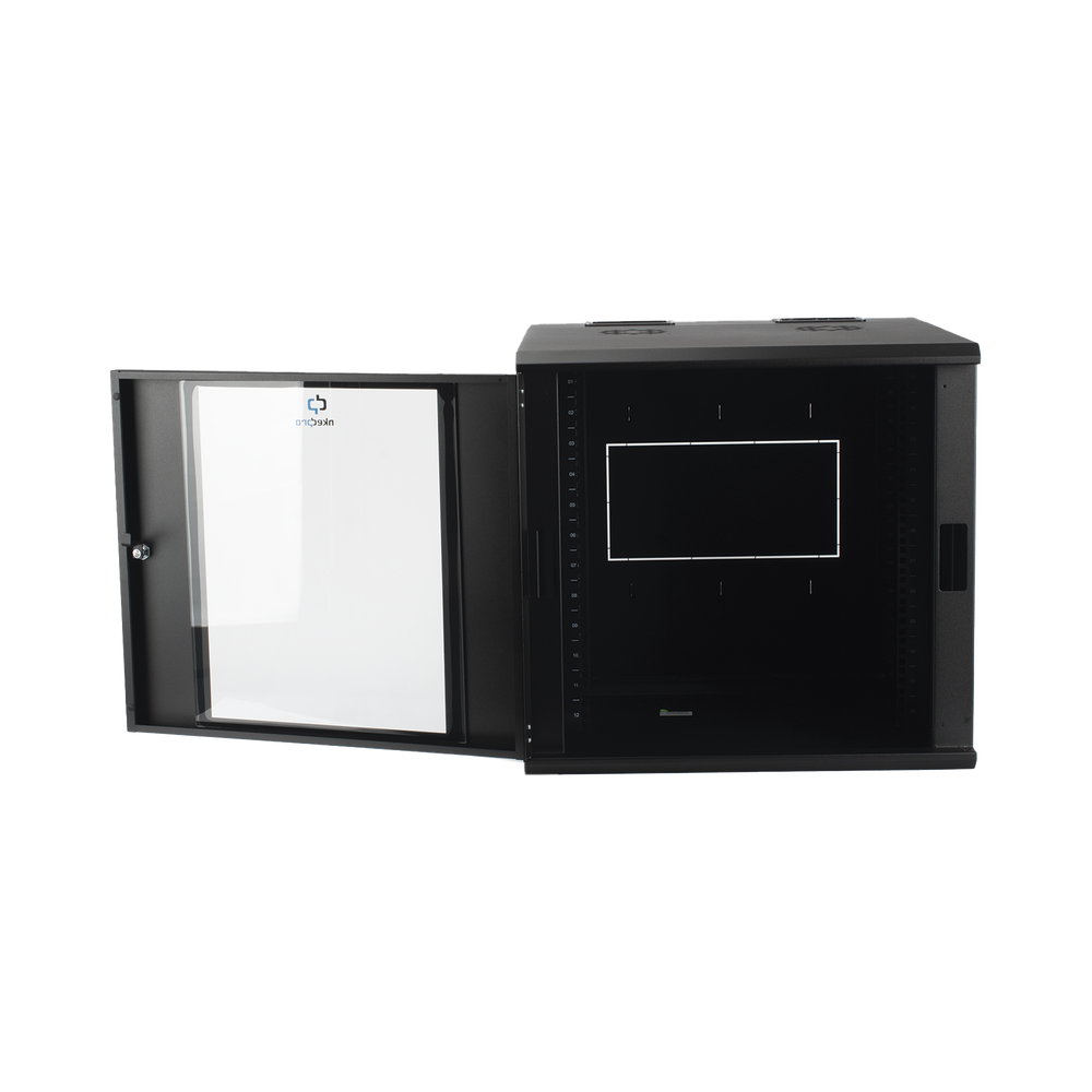 Gabinete Abatible de Pared (Con Marco Trasero) con Rack 19" de 12 Unidades. Ventana de Cristal Templado. - Image 4