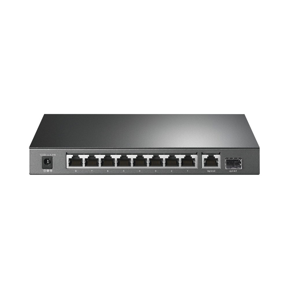 Switch de escritorio PoE+, no Administrable 8 puertos 10/100/1000 Mbps + 1 puertos 10/100/1000 Mbps (Uplink) + 1 puerto SFP, 63W - Image 3