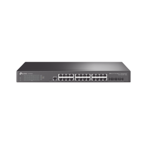 Switch Omada SDN Administrable / 24 puertos Gigabit y 4 puertos SFP+ / Funciones sFlow, QinQ y QoS / Administración centralizada OMADA