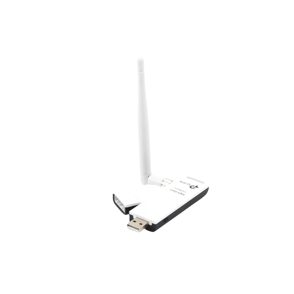 Adaptador USB inalámbrico de alta ganancia N 150 Mbps 2.4 GHz con 1 antena desmontable de 4dBi - Image 5