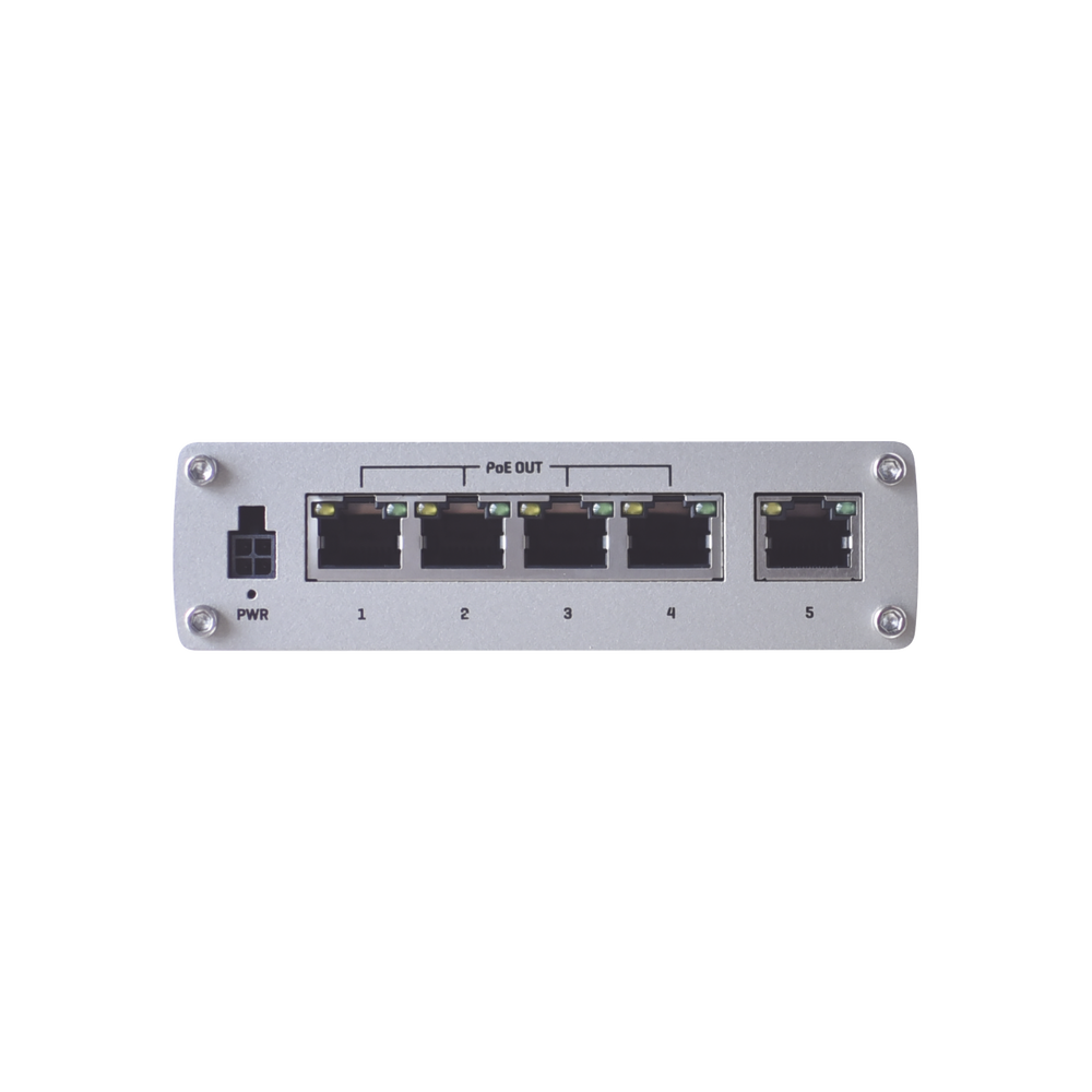 Switch Industrial No-Administrable 5 puertos Gigabit, PoE en 4 puertos 802.3af/at (120W) - Imagen 4