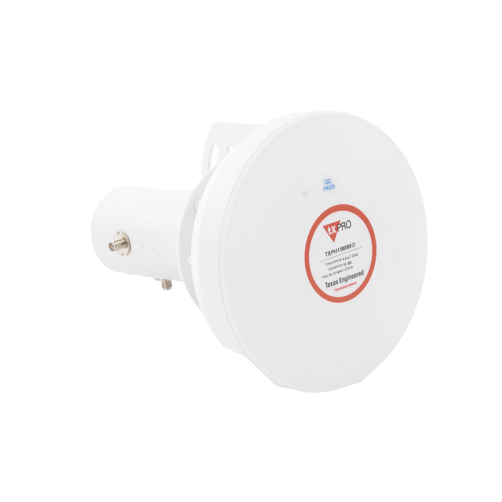 Antena Tipo Horn de 45 °, 15 dBi, 4.9 - 7GHz, Ideal para ambientes de alto ruido, Tipo de conector RPSMA, con montaje y jumpers incluidos - Image 5