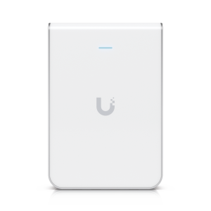 Access Point UniFi U6 In Wall/Montaje p/pared, WIFI 6 2.4 Y 5 Ghz, hasta 5.3 Gbps, 1 pto PoE In, 4 ptos secundarios (1 PoE Out)