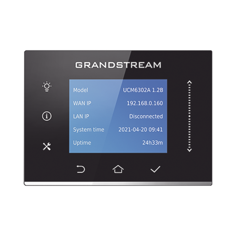 IP-PBX UCM6302A / 500 Usuarios / 75 Llamadas Simult?neas / 2 FXO + 2 FXS / 3 Puertos Gigabit PoE+ / Soluci?n H?brida On-Premise y Cloud