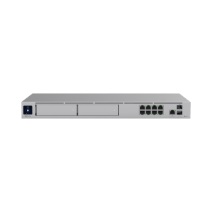 UniFi Dream Machine Pro Max – Cloud Gateway Empresarial con Soporte para 150 Dispositivos y 2000 Clientes, 5 Gbps de Ruteo con IDS/IPS, 2 Bahías para HDD 3.5”, SSD Interno de 128 GB, Failover, Balanceo de Carga y VPN/SD-WAN