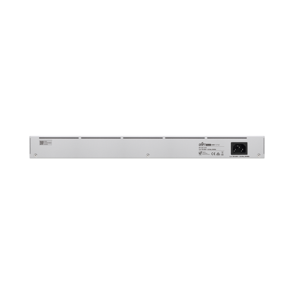 UniFi Switch USW-16-POE Gen2, Capa 2 de 16 puertos (8 puertos PoE 802.3af/at + 8 puertos Gigabit) + 2 puertos 1G SFP, 42W, pantalla informativa - Image 4