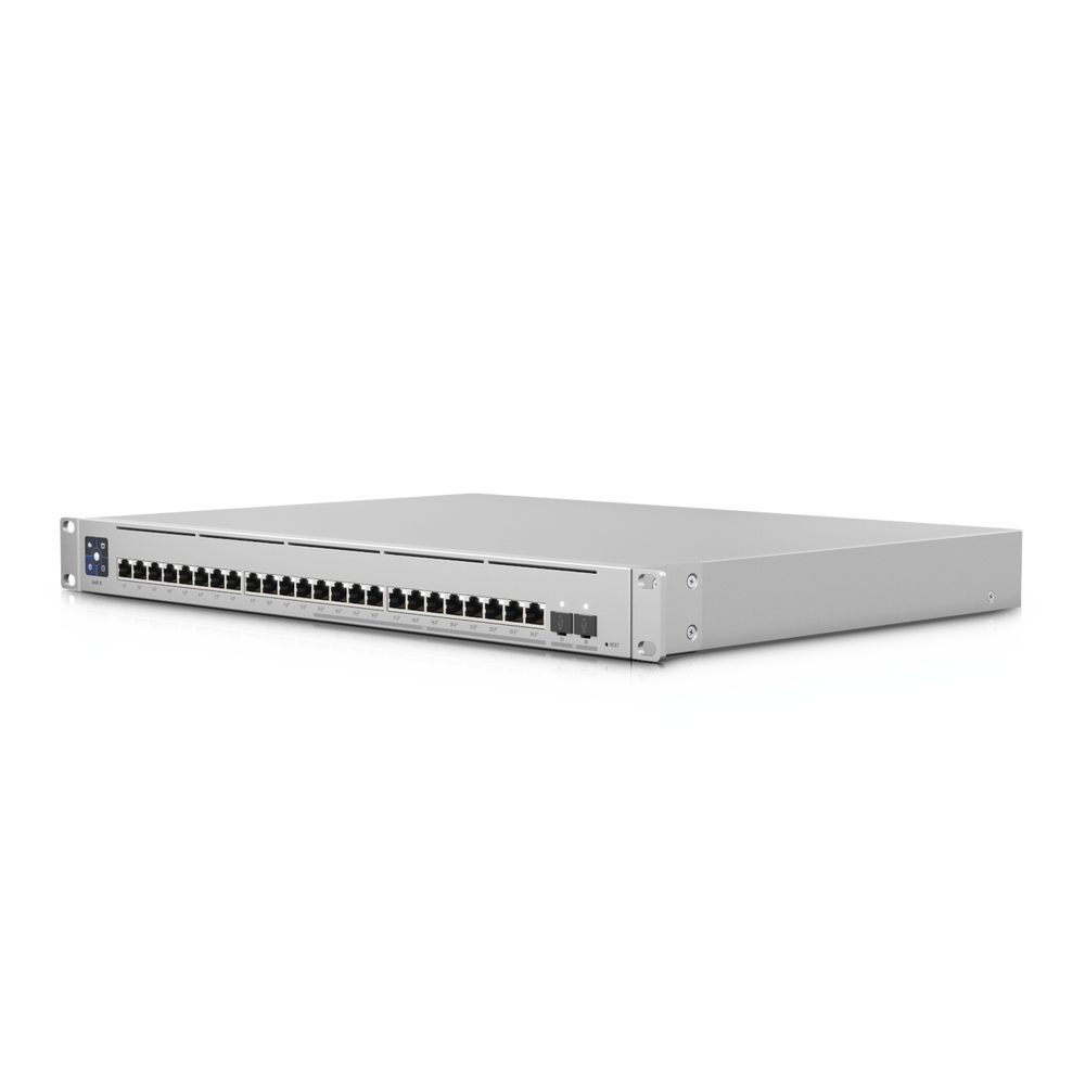 UniFi Switch Empresarial Capa 3 de 24 puertos PoE 802.3af/at (12 puertos 2.5G y 12 puertos 1G) + 2 puertos 1/10G SFP+, 400W, pantalla informativa - Image 4