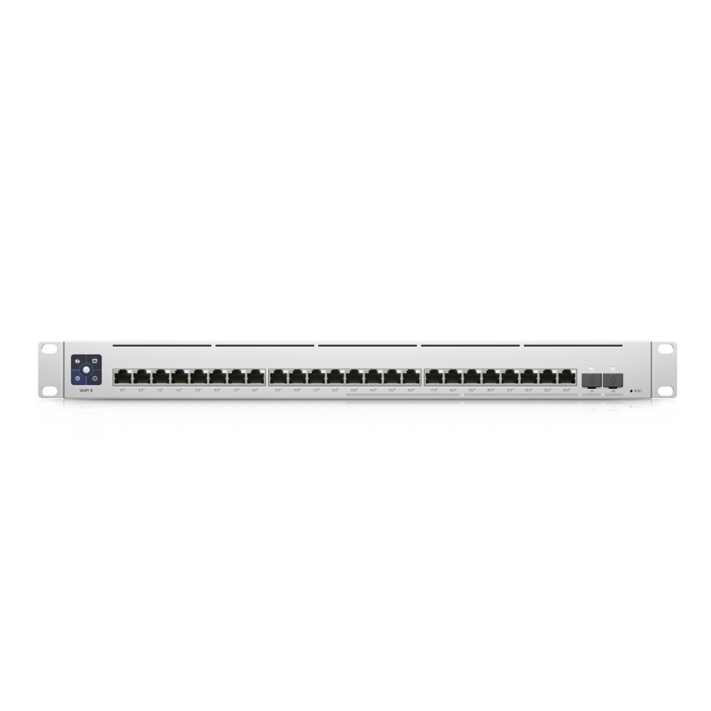 UniFi Switch Empresarial Capa 3 de 24 puertos PoE 802.3af/at (12 puertos 2.5G y 12 puertos 1G) + 2 puertos 1/10G SFP+, 400W, pantalla informativa - Image 5