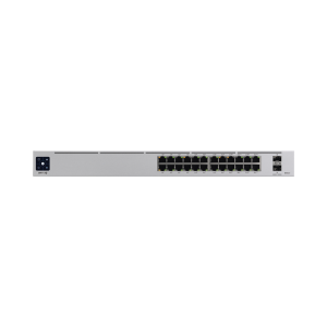 UniFi Switch USW-Pro-24-POE Gen2, con funciones capa 3, de 24 puertos PoE 802.3at/bt + 2 puertos 1/10G SFP+, 400W, pantalla informativa