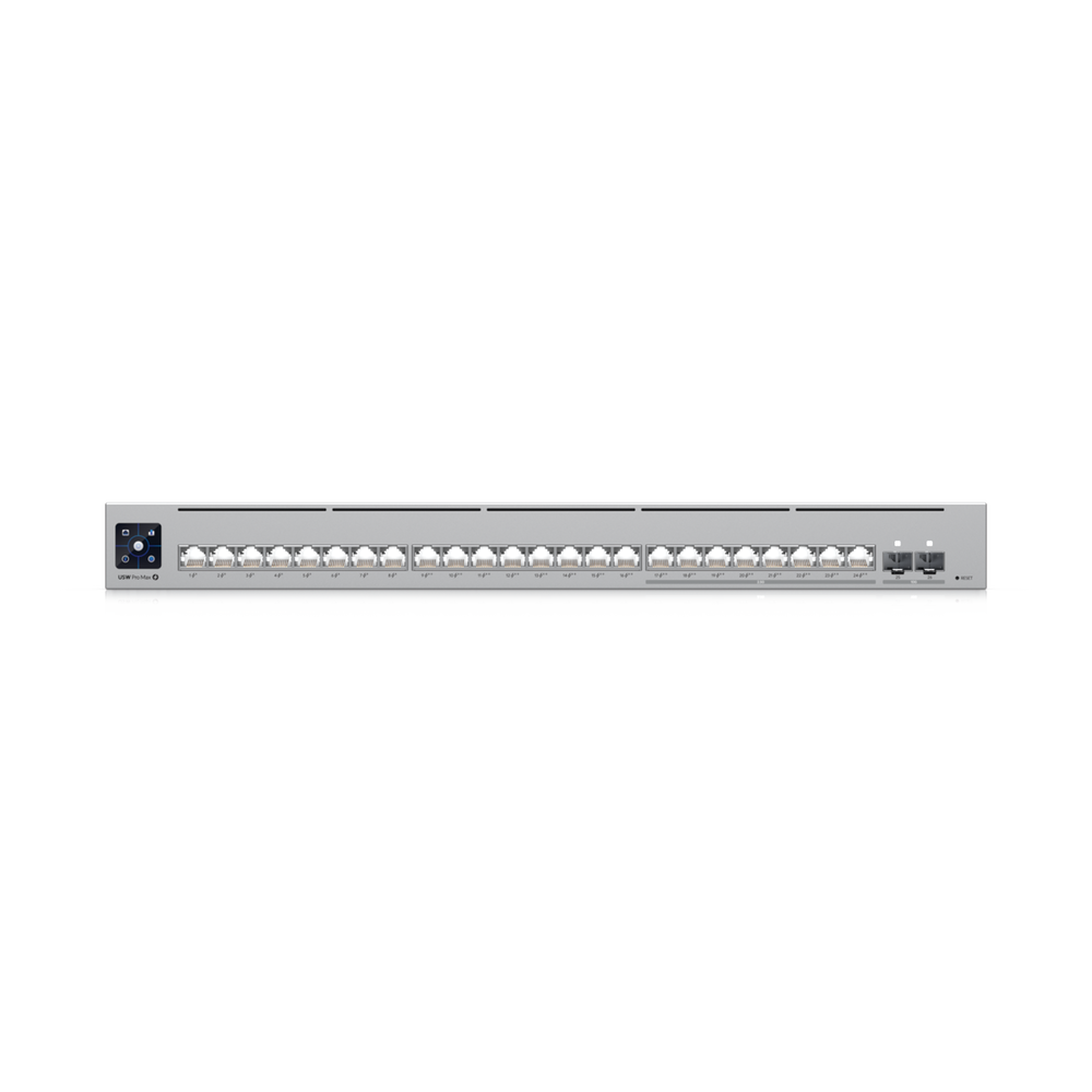 UniFi Switch Pro Max 24 POE, 24 puertos (8 puertos POE++ 2.5 GbE y 16 puertos GbE POE+), 2 puertos SFP+ 10G, 400W, pantalla táctil - Image 5