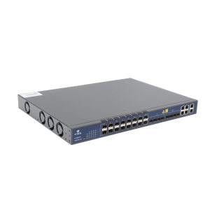OLT de 16 puertos EPON con 12 puertos Uplink (4 puertos Gigabit Ethernet + 4 puertos SFP + 4 puertos SFP+) , hasta 1,024 ONUS