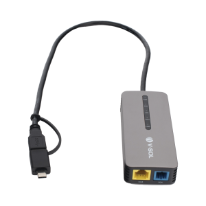 ONU Bridge Dual GPON/EPON USB Portátil / 1 puerto RJ45 2.5Gbps / 1 puerto USB
