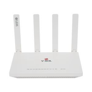 ONU GPON/EPON con Wi-Fi 6 AX1500 / 1 Puerto CATV / 4 Puertos Gigabit / Puerto PON SC/APC