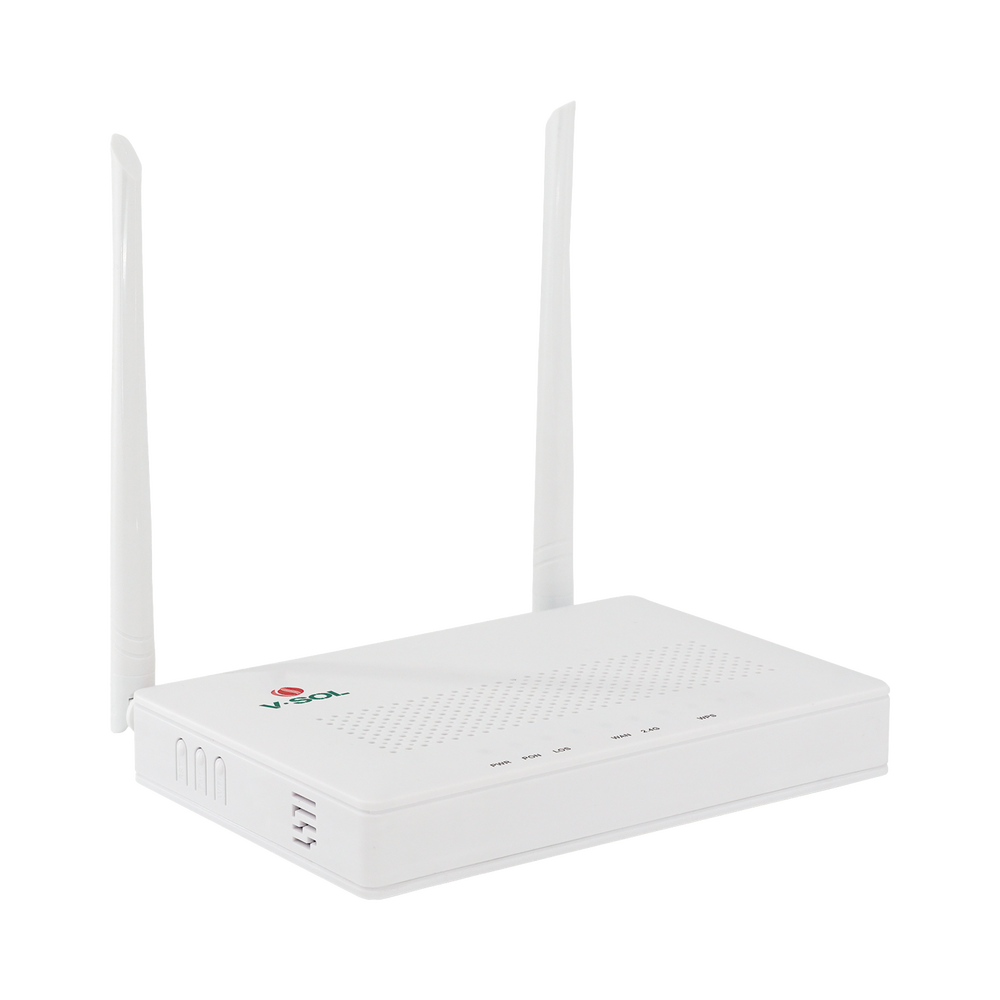 ONU Dual G/EPON con Wi-Fi en 2.4 GHz + 4 puertos LAN Gigabit, hasta 300 Mbps vía inalámbrico