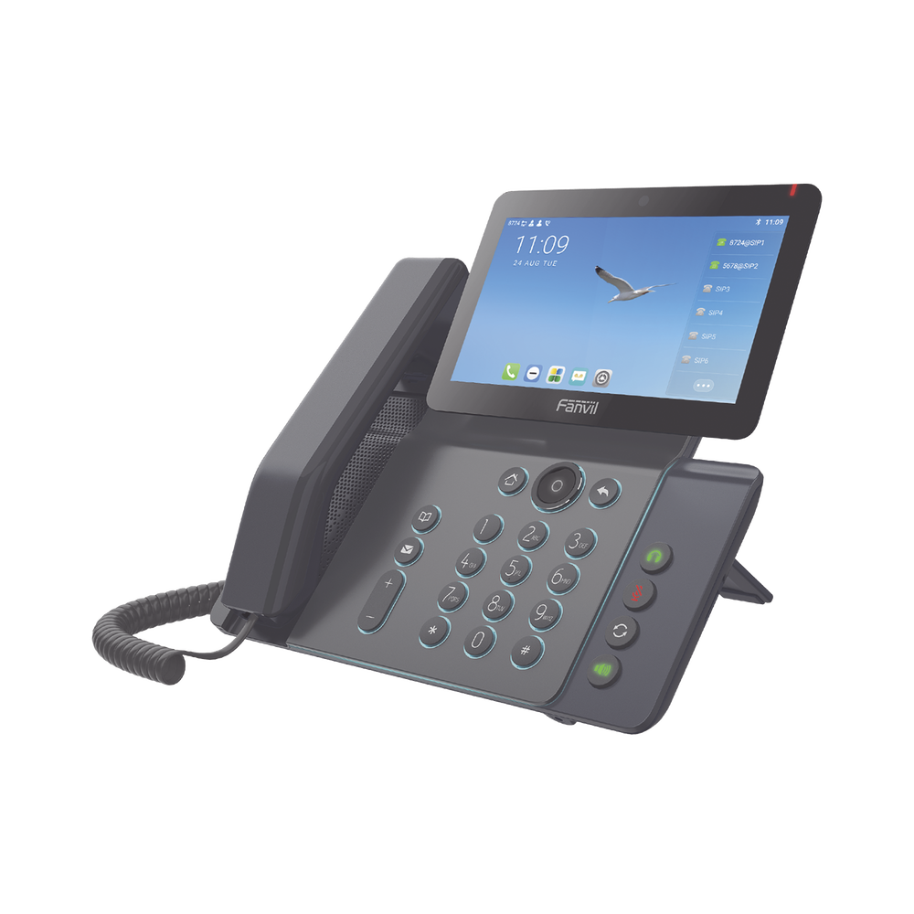 Videoteléfono IP inteligente Insignia, Android 9.0, 20 líneas SIP, pantalla a color 7" ajustable, Teclado de iluminación configurable, PoE, conferencia local de 10 vías. - Image 2