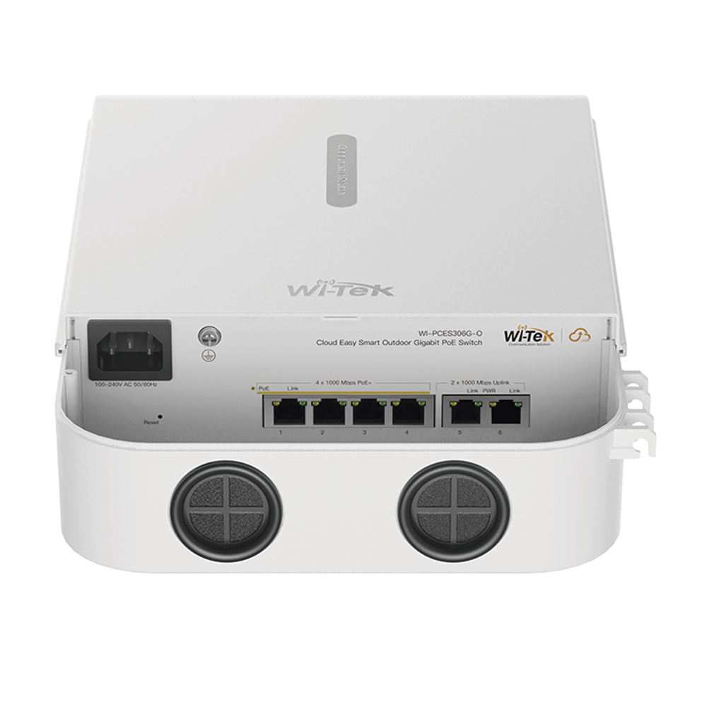 Switch PoE para exterior / Administración en la nube / Con 4 puertos 10/100 Mbsp PoE af/at / 2 Puertos Uplink 10/100 MBPS / Presupuesto 60 W / PoE hasta 250 metros / Soporta protocolo ONVIF - Image 3