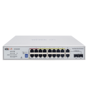 Switch PoE / Administración en la nube / Con 4 puertos 10/100 Mbsp PoE af/at / 2 Puertos Uplink 10/100 MBPS / Presupuesto 60 W / PoE hasta 250 metros / Soporta protocolo ONVIF