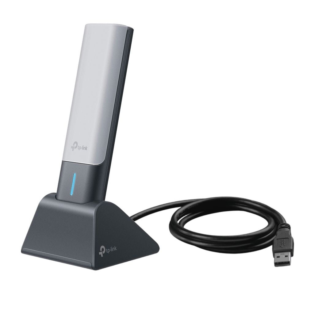 Adaptador USB Wireless Wi-Fi 6 / AX3000 (2402 Mbps + 574 Mbps) / Antenas de Alta Ganancia / USB 3.0 / Baja Latencia Gaming / WPA3 / Cuna Desmontable con Cable 1.2 m (3.9 ft) - Image 2