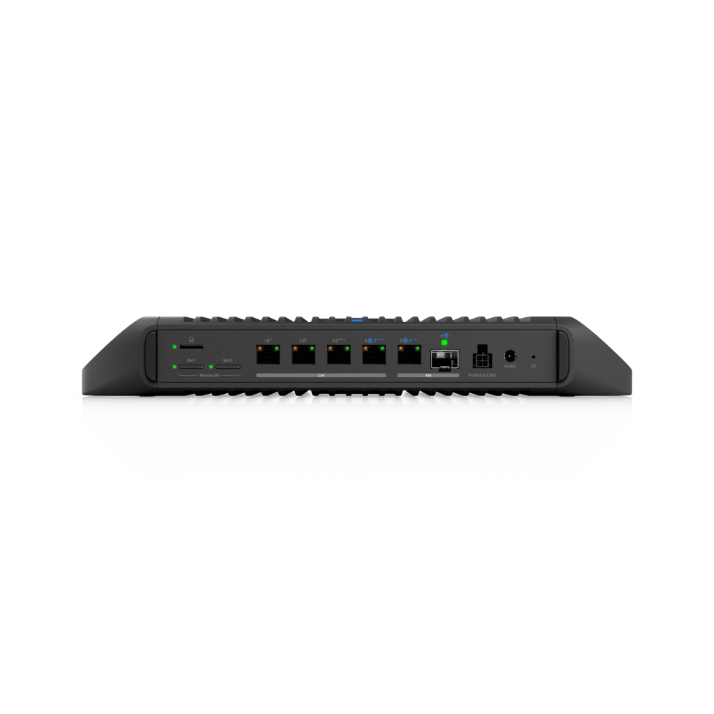 Cloud Gateway Industrial Rugerizado sin Ventilador con Puertos 10 GbE, 350W de Potencia Total para Despliegues PoE de Alta Densidad, Enrutamiento Avanzado y Almacenamiento microSD para Aplicaciones UniFi - Image 2