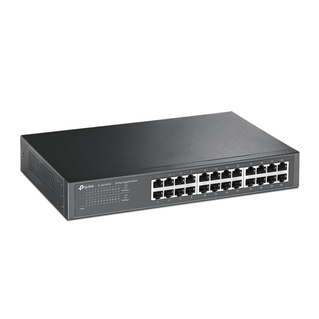 Switch Gigabit no administrable de 24 puertos 10/100/1000 Mbps para escritorio/rack - Image 2