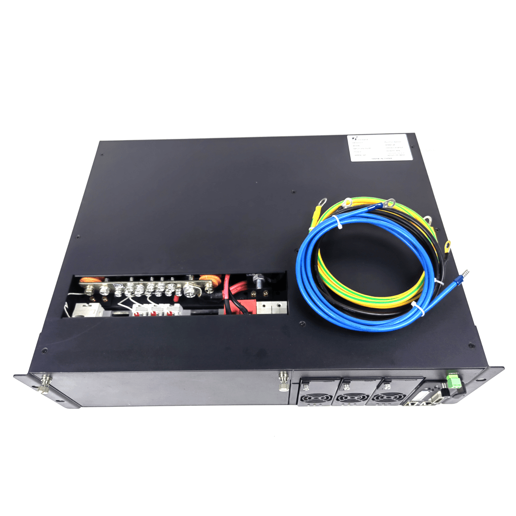 Rectificador de Energía AC 110 Vac / –48 V de Alta Eficiencia, 90 A y 5400 W, 3 UR para Telecomunicaciones como equipos OLT´s Modulares - Image 2