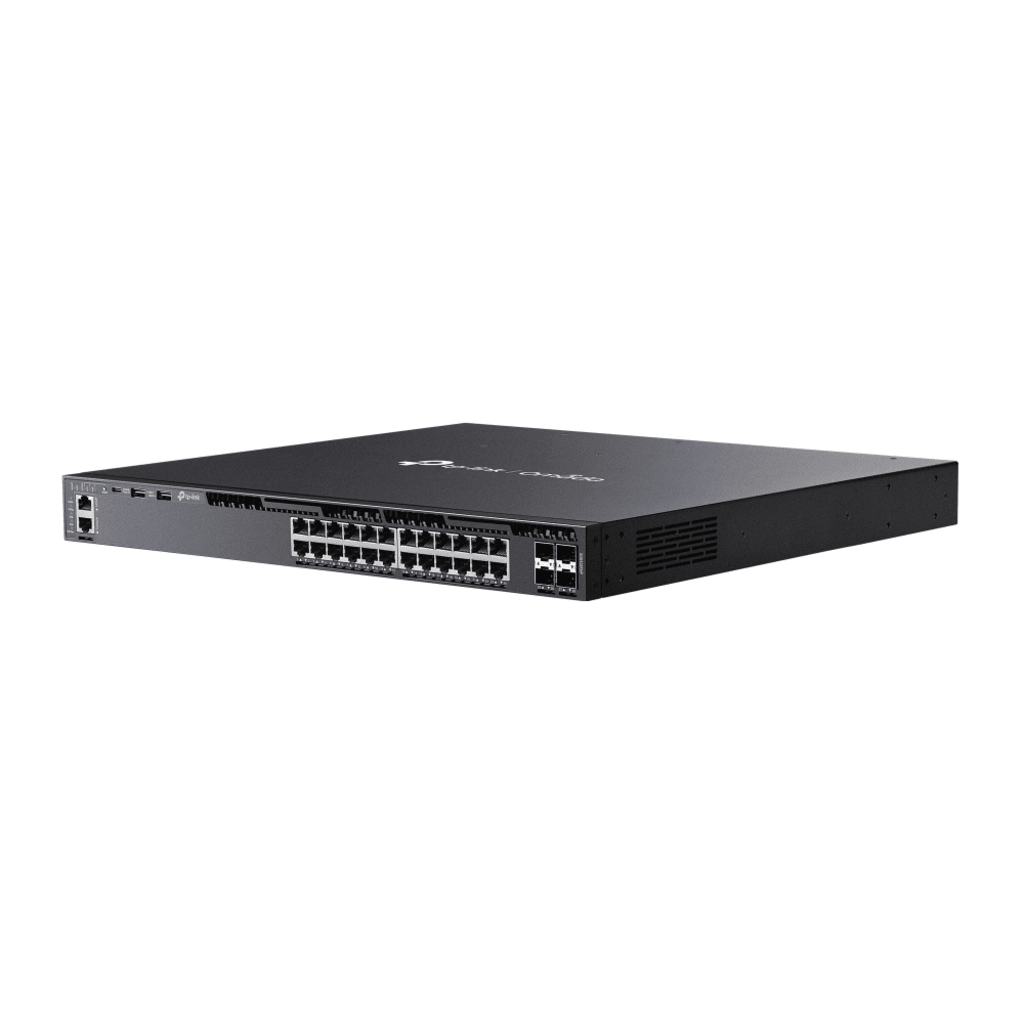 Switch Omada L3 SDN Administrable / 24 puertos PoE af/at Gigabit y 4 puertos SFP+ / Presupuesto PoE 720W / Funciones RIP, VRRP, Servidor DHCP / Administración centralizada OMADA / Fuente Redundante - Image 3