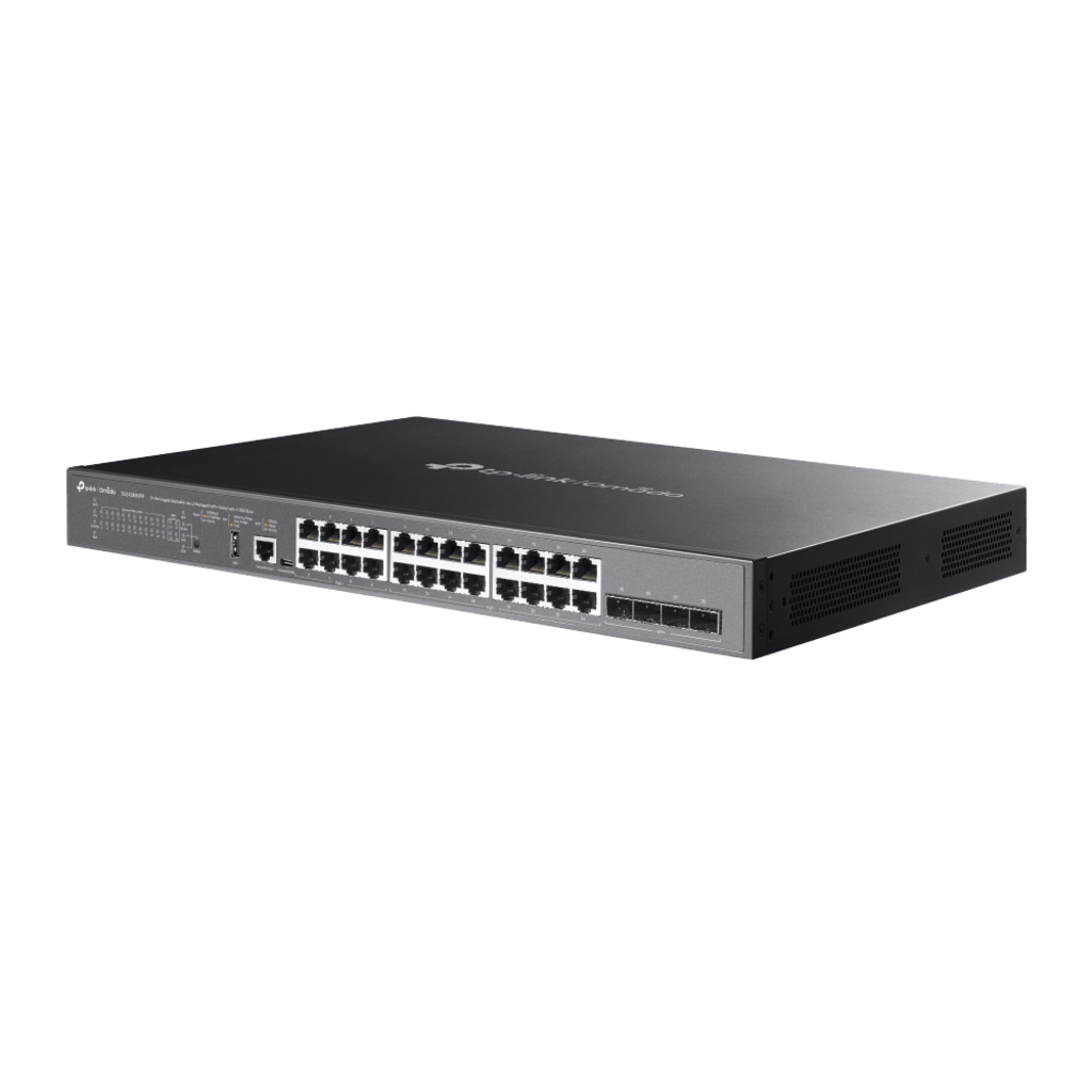 Switch Omada L3 SDN Administrable / 24 puertos PoE af/at Gigabit y 4 puertos SFP+ / Presupuesto PoE 720W / Funciones RIP, VRRP, Servidor DHCP / Administración centralizada OMADA / Fuente Redundante - Image 3
