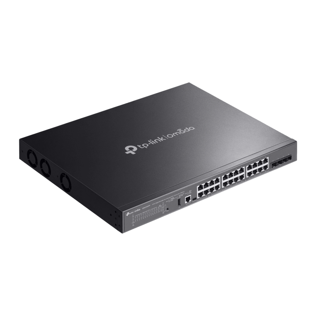 Switch Omada L3 SDN Administrable / 24 puertos PoE af/at Gigabit y 4 puertos SFP+ / Presupuesto PoE 720W / Funciones RIP, VRRP, Servidor DHCP / Administración centralizada OMADA / Fuente Redundante - Image 4