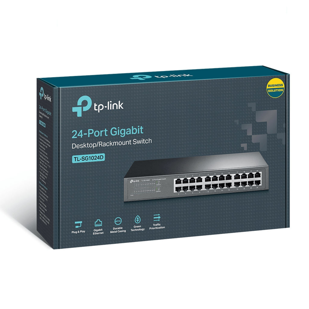 Switch Gigabit no administrable de 24 puertos 10/100/1000 Mbps para escritorio/rack - Image 4