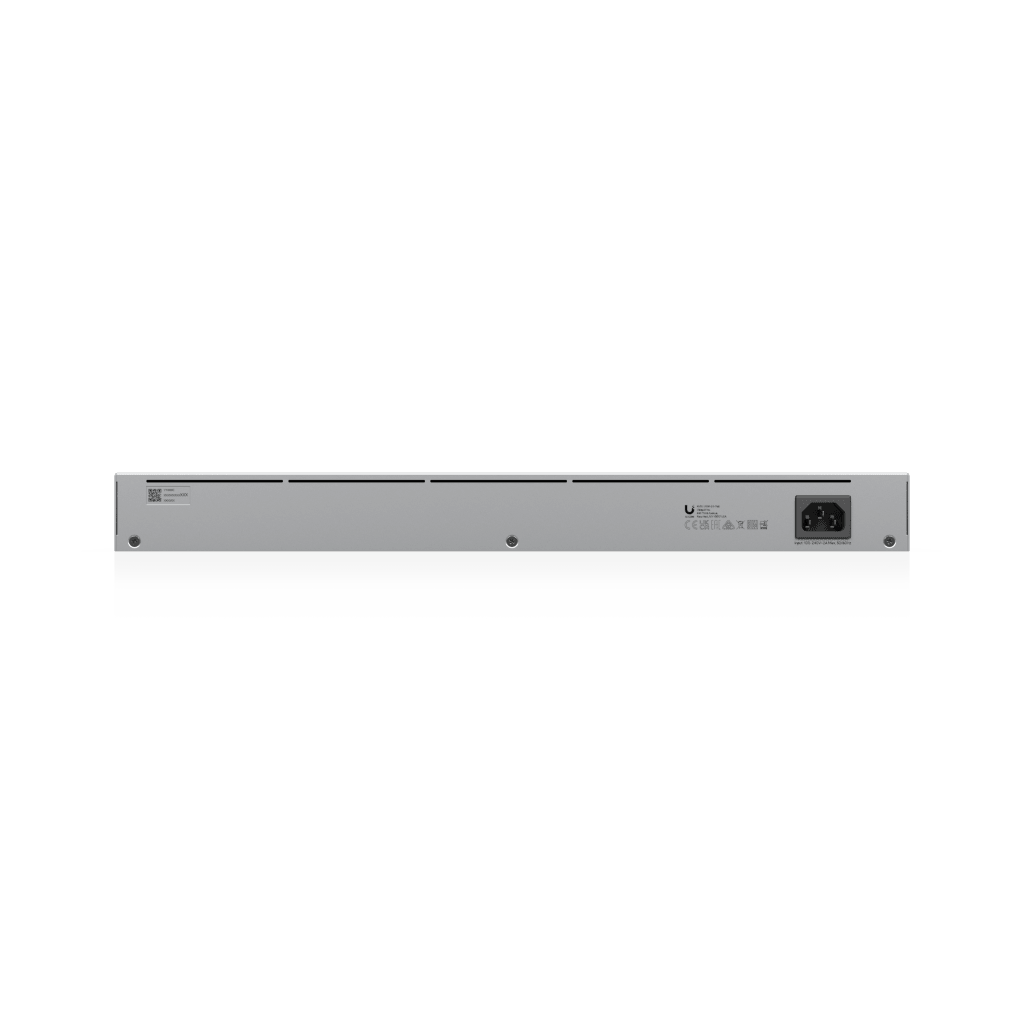 Switch UniFi Capa 2 / 24 Puertos Gigabit / 16 Puertos PoE+ 802.3af/at / 95W Total / 2 Puertos SFP 1G / Pantalla LCM / Sin Ventilador - Image 4