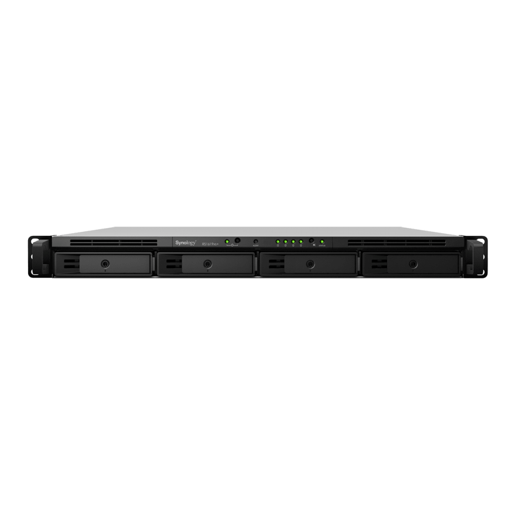 NAS RackStation RS1619xs+ | 4 Bahías | CPU Intel Xeon D-1527 Quad-Core | 8 GB DDR4 ECC (Ampliable a 64 GB) | 2 Ranuras M.2 NVMe/SATA | 4 Puertos LAN 1GbE | Soporte 10GbE Opcional | Escalable hasta 16 Bahías. - Image 2