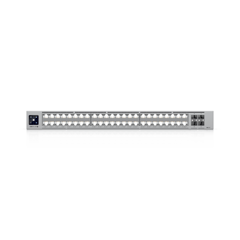 UniFi Switch USW-Pro-XG-48-PoE / Capa 3 / 48 puertos PoE+++ (32 × 10 GbE, 16 × 2,5 GbE) + 4 puertos SFP28 25 G / 1080 W PoE total - Image 2