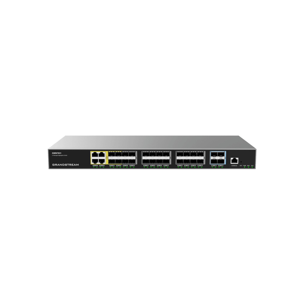 Switch de Agregación Capa 3 / 4 Puertos Gigabit Ethernet / 24 Puertos Gigabit SFP / 4 Puertos 10Gigabit SFP+ / QoS Integrada / Soporte IPv6 e IPv4 / Seguridad Avanzada / Stacking / - Image 2