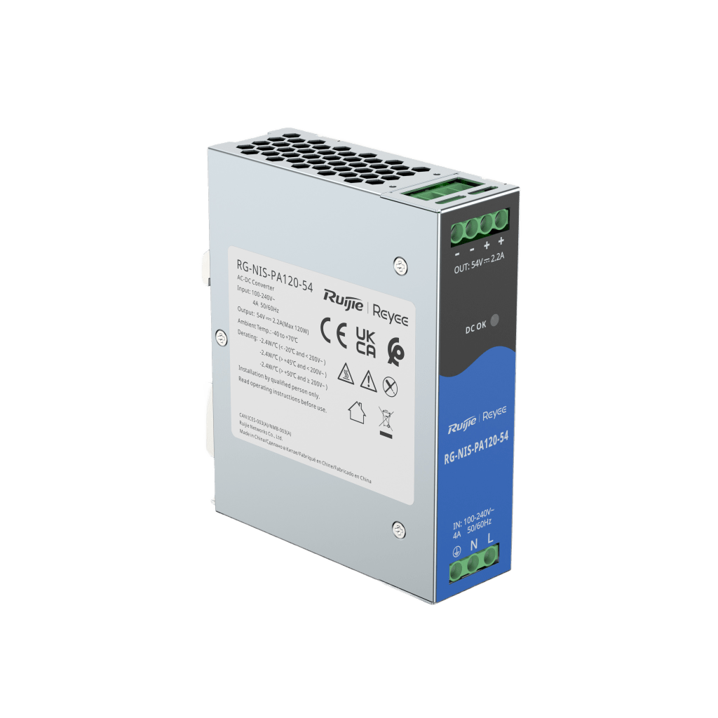 Fuente de Alimentación AC/DC 120W DIN-RAIL para Switch Industrial - Image 2