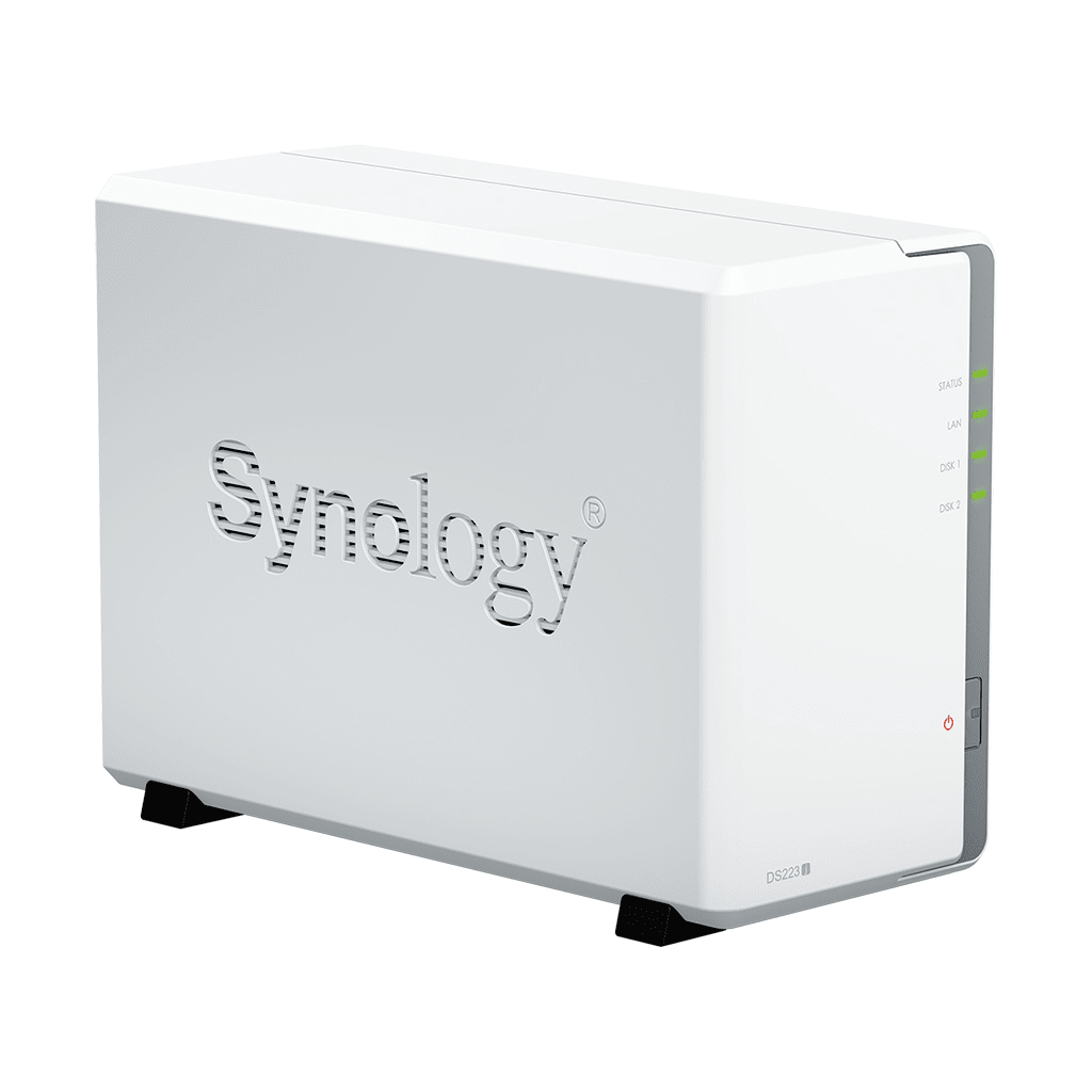 NAS DiskStation DS223j | 2 Bahías | CPU Realtek RTD1619B 1.7 GHz | 1 GB DDR4 | Puerto 1GbE RJ-45 | USB 3.2 Gen 1 | Compatible con HDD y SSD | Synology DSM | RAID 0, 1, JBOD | SMB, AFP, NFS, FTP | Vigilancia IP - Image 3