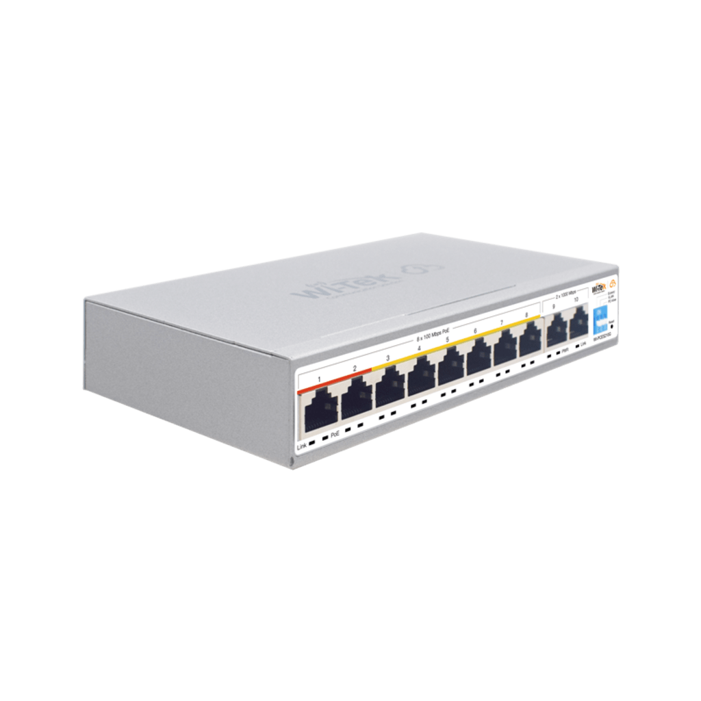 Switch PoE / Administración en la nube / Con 8 puertos 10/100 Mbsp PoE af/at / 2 Puertos Uplink 10/100/1000 Mbps / Presupuesto 100 W / PoE hasta 250 metros / Soporta protocolo ONVIF - Image 3
