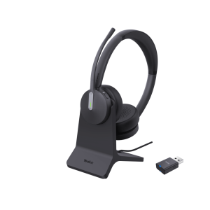 Diadema Inalámbrica WH64 Hybrid Dual de Yealink para Trabajo Multiplataforma con DECT y Bluetooth 5.2