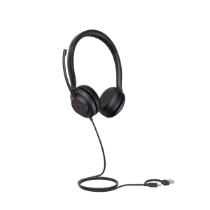 Diadema Alambrica UH35 Dual Teams de Yealink USB C/A con Cancelación de Ruido y Diseño Ergonómico