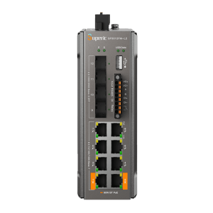 Switch de Red SP3012FM-L2(V3) / 8 Puertos 10/100/1000Mbps PoE / 4 Puertos SFP 1000M/2.5Gbps / Capacidad de Conmutación 36Gbps / Alimentación Dual DC / Instalación DIN-rail, Pared o Escritorio / Certificaciones CE, FCC, RoHS, UKCA, RCM