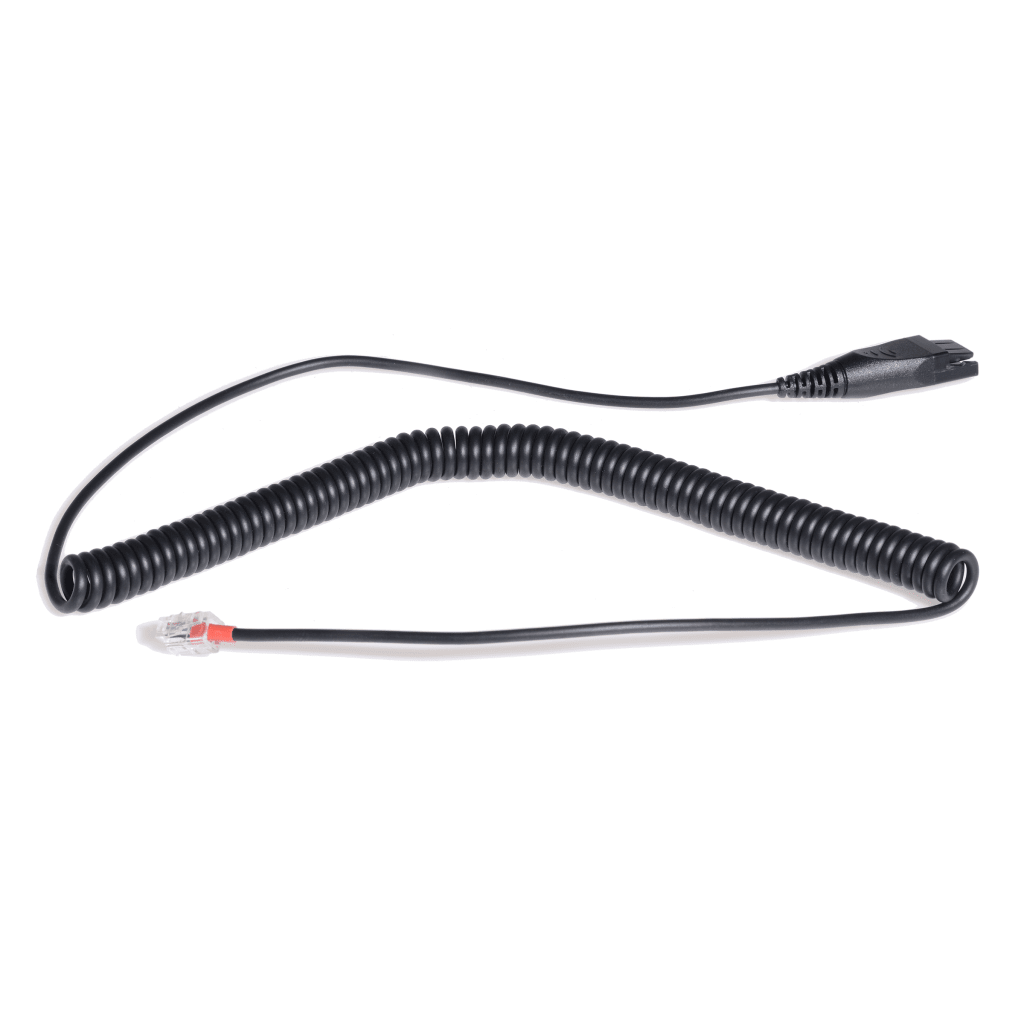 Cable QD A RJ9 de Repuesto Yealink Para Conexión De Diademas Profesionales A Teléfonos De Escritorio