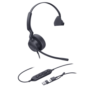 Diadema Alambrica UH42 SE Mono USB-C/A de Yealink con Sonido HD y Tecnología AI Noise Cancelling