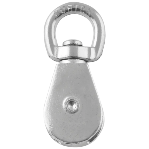 Garruchas para Noria / Fabricación en Zinc / Acabado Niquelado / 4 Diámetros de 3/4" a 2" / Carga Límite de Trabajo 50-90 kg / Polea para Tendedero / Certificación ISO 9001:2008