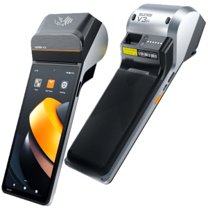 Terminal Móvil Inteligente SUNMI V3 / Pantalla HD+ 6.75" / Procesador Qualcomm Hexa-Core / Impresora Térmica 58 mm / NFC SoftPOS / 3GB RAM + 32GB Almacenamiento / Android 13 / 4G LTE / Wi-Fi Dual Band /