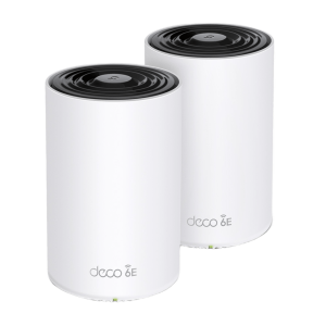 Router Inalámbrico MESH Interior para Hogar / Doble Banda Wi-Fi 6E AX5400 Mbps / 3 Puerto Gigabit WAN/LAN / 4 Antenas Internas / Administración Mediante la App Deco (iOS, Android) / Protección HomeShield